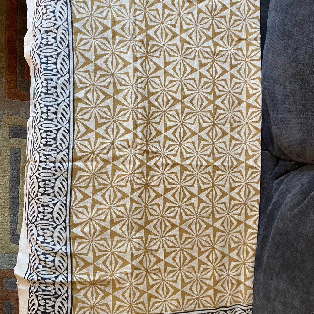 NEW INDIAN HAND BLOCK PRINT SARONG/SCARF/WRAP - Picture 2 of 7